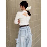 バックオープンリブニットトップス | dazzlin | 詳細画像21 