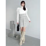 チョーカー付ドレープシアーベロアトップス | dazzlin | 詳細画像18 