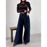 チョーカー付ドレープシアーベロアトップス | dazzlin | 詳細画像22 