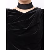 チョーカー付ドレープシアーベロアトップス | dazzlin | 詳細画像27 