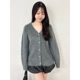 チャコールグレー | ルミナスカラーカーディガン | dazzlin