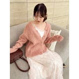 ピンク | ルミナスカラーカーディガン | dazzlin