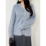 ブルー | ルミナスカラーカーディガン | dazzlin