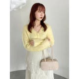 イエロー | ルミナスカラーショートカーディガン | dazzlin