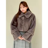 【20周年記念復刻！】ビットショートミンクライクファーコート | dazzlin | 詳細画像48 