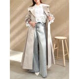 ビッグカラーフリルスリーブトレンチコート | dazzlin | 詳細画像15 