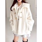 オフホワイト | 【20周年記念復刻!】ビットミドルミンクライクファーコート | dazzlin