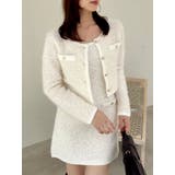 【セット対応】ヘアリーニットジャケット | dazzlin | 詳細画像1