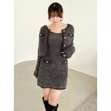 【セット対応】ヘアリーニットジャケット | dazzlin | 詳細画像30