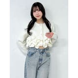 ヘムフリルニットジャケット | dazzlin | 詳細画像8 