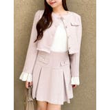 ピンク | 2WAYシングルツイードジャケット | dazzlin