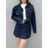 インディゴ | パールデニムショートジャケット | dazzlin