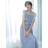 【藤井サチコラボ】チュールレイヤードレースドレス | dazzlin | 詳細画像10 