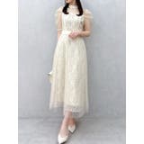 【藤井サチコラボ】チュールレイヤードレースドレス | dazzlin | 詳細画像17 