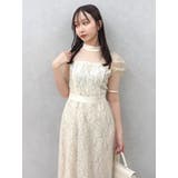 【藤井サチコラボ】チュールレイヤードレースドレス | dazzlin | 詳細画像18 