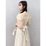 【藤井サチコラボ】チュールレイヤードレースドレス | dazzlin | 詳細画像19 