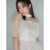 【藤井サチコラボ】チュールレイヤードレースドレス | dazzlin | 詳細画像5 