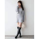 【セット対応】ヘアリーニットミニワンピース | dazzlin | 詳細画像3 