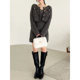 【セット対応】ヘアリーニットミニワンピース | dazzlin | 詳細画像32 