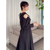 ショルダーリボンシェイプワンピース | dazzlin | 詳細画像19 