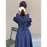 ショルダーリボンシェイプワンピース | dazzlin | 詳細画像35 