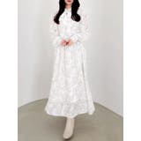 ヘアリーフラワーシフォンワンピース | dazzlin | 詳細画像21 