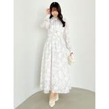 ヘアリーフラワーシフォンワンピース | dazzlin | 詳細画像30 