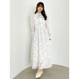 ヘアリーフラワーシフォンワンピース | dazzlin | 詳細画像31 