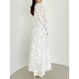 ヘアリーフラワーシフォンワンピース | dazzlin | 詳細画像33 