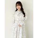 ヘアリーフラワーシフォンワンピース | dazzlin | 詳細画像37 