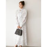 ヘアリーフラワーシフォンワンピース | dazzlin | 詳細画像4 