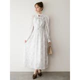 ヘアリーフラワーシフォンワンピース | dazzlin | 詳細画像5 