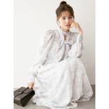 ヘアリーフラワーシフォンワンピース | dazzlin | 詳細画像6 