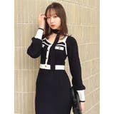 バイカラーニットワンピース | dazzlin | 詳細画像12 