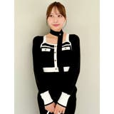 バイカラーニットワンピース | dazzlin | 詳細画像21 