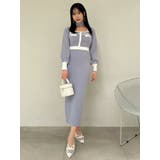 バイカラーニットワンピース | dazzlin | 詳細画像28 