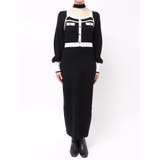 バイカラーニットワンピース | dazzlin | 詳細画像40 