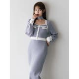 バイカラーニットワンピース | dazzlin | 詳細画像5 