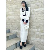 バイカラーニットワンピース | dazzlin | 詳細画像8 