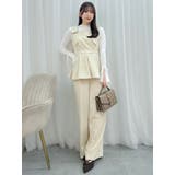 ショルダーリボンペプラムオールイン | dazzlin | 詳細画像13 