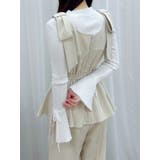 ショルダーリボンペプラムオールイン | dazzlin | 詳細画像17 