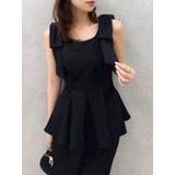 ショルダーリボンペプラムオールイン | dazzlin | 詳細画像6 