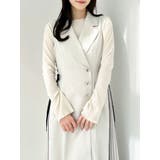 【新色あり】サイドプリーツテーラーワンピース | dazzlin | 詳細画像2 