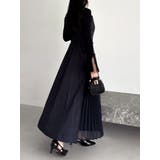 【新色あり】サイドプリーツテーラーワンピース | dazzlin | 詳細画像23 