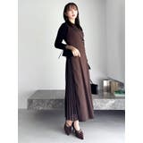 【新色あり】サイドプリーツテーラーワンピース | dazzlin | 詳細画像29 