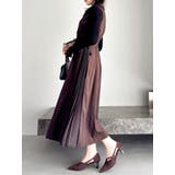 【新色あり】サイドプリーツテーラーワンピース | dazzlin | 詳細画像30 