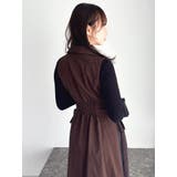 【新色あり】サイドプリーツテーラーワンピース | dazzlin | 詳細画像32 