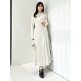 【新色あり】サイドプリーツテーラーワンピース | dazzlin | 詳細画像4 