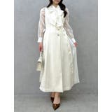 【新色あり】サイドプリーツテーラーワンピース | dazzlin | 詳細画像50 