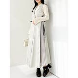 【新色あり】サイドプリーツテーラーワンピース | dazzlin | 詳細画像9 